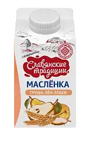 Напиток кисломолочный &quot;Маслёнка&quot; на основе пахты &quot;Груша-лён-злаки&quot; 1,5% 0,5 кг