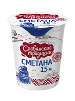 Сметана &quot;Славянские традиции&quot; 15% 380 г