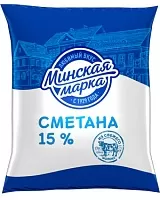 Сметана &quot;Минская марка&quot; 15% 400 г